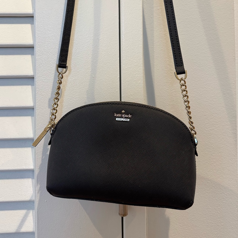 Kate Spade Saffiano Leather Black Crossbody Bag